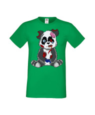 Мъжка Геймърска Тениска Панда Геймър Panda Bear Zombi Gamer Stage 2