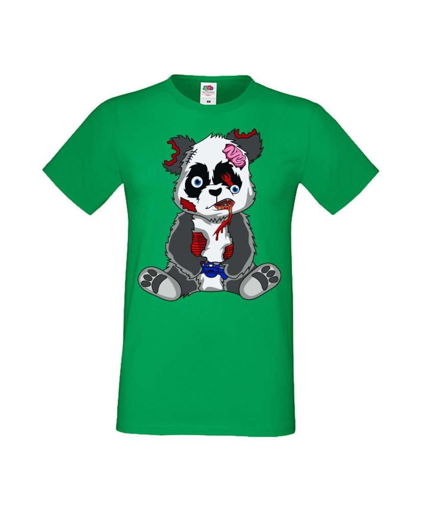 Мъжка Геймърска Тениска Панда Геймър Panda Bear Zombi Gamer Stage 2 Мъжка Геймърска Тениска Панда Геймър Panda Bear Zombi Gamer Stage 2