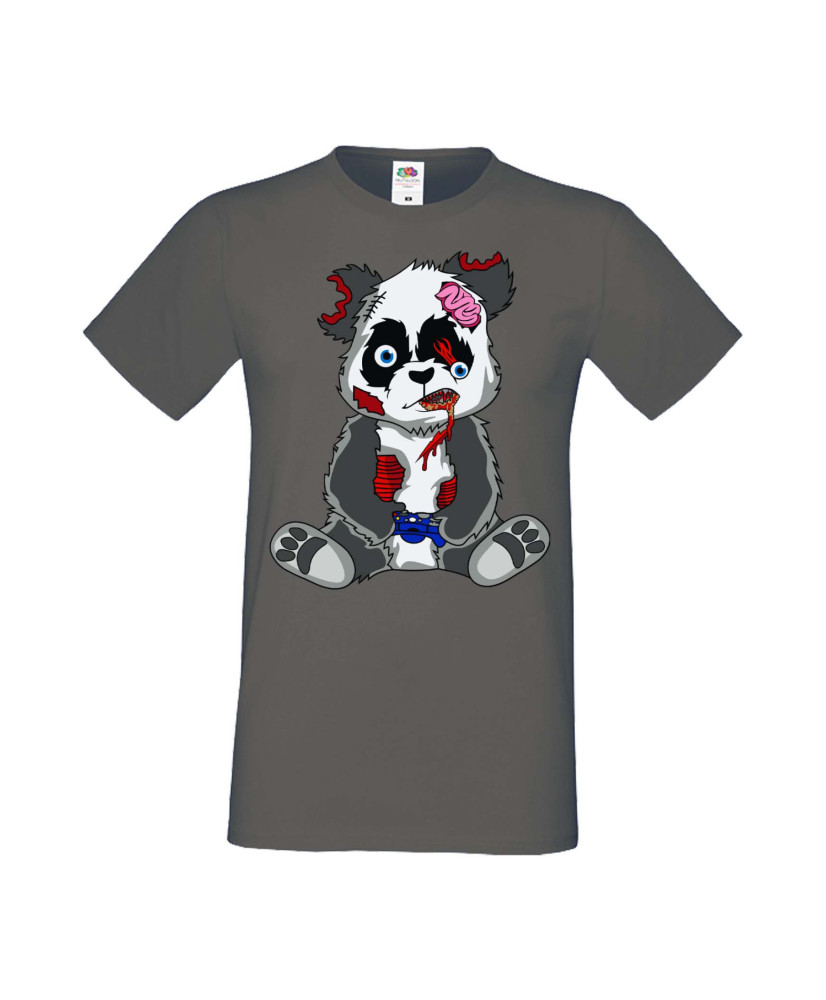 Мъжка Геймърска Тениска Панда Геймър Panda Bear Zombi Gamer Stage 2 Мъжка Геймърска Тениска Панда Геймър Panda Bear Zombi Gamer Stage 2