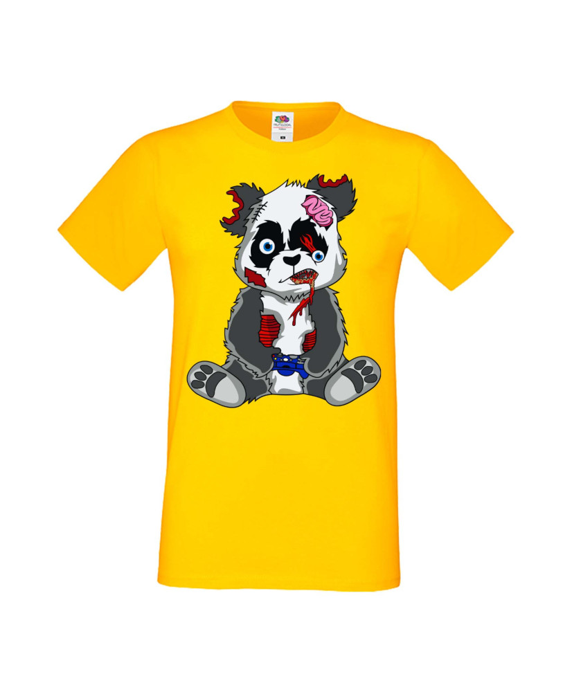 Мъжка Геймърска Тениска Панда Геймър Panda Bear Zombi Gamer Stage 2 Мъжка Геймърска Тениска Панда Геймър Panda Bear Zombi Gamer Stage 2