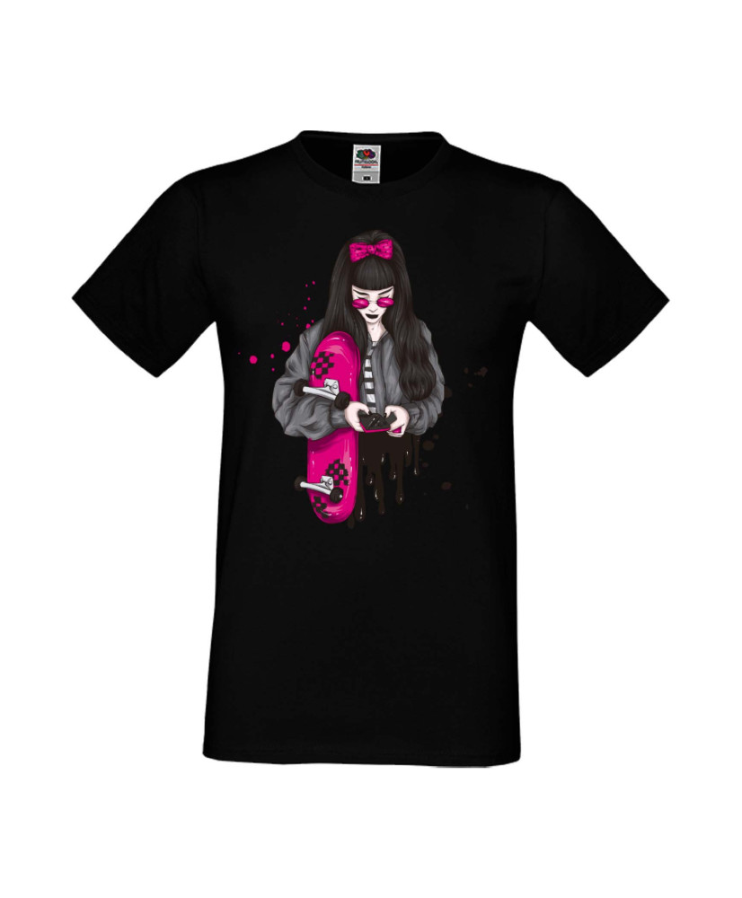 Мъжка Тениска Skateboard Scate Woman 2