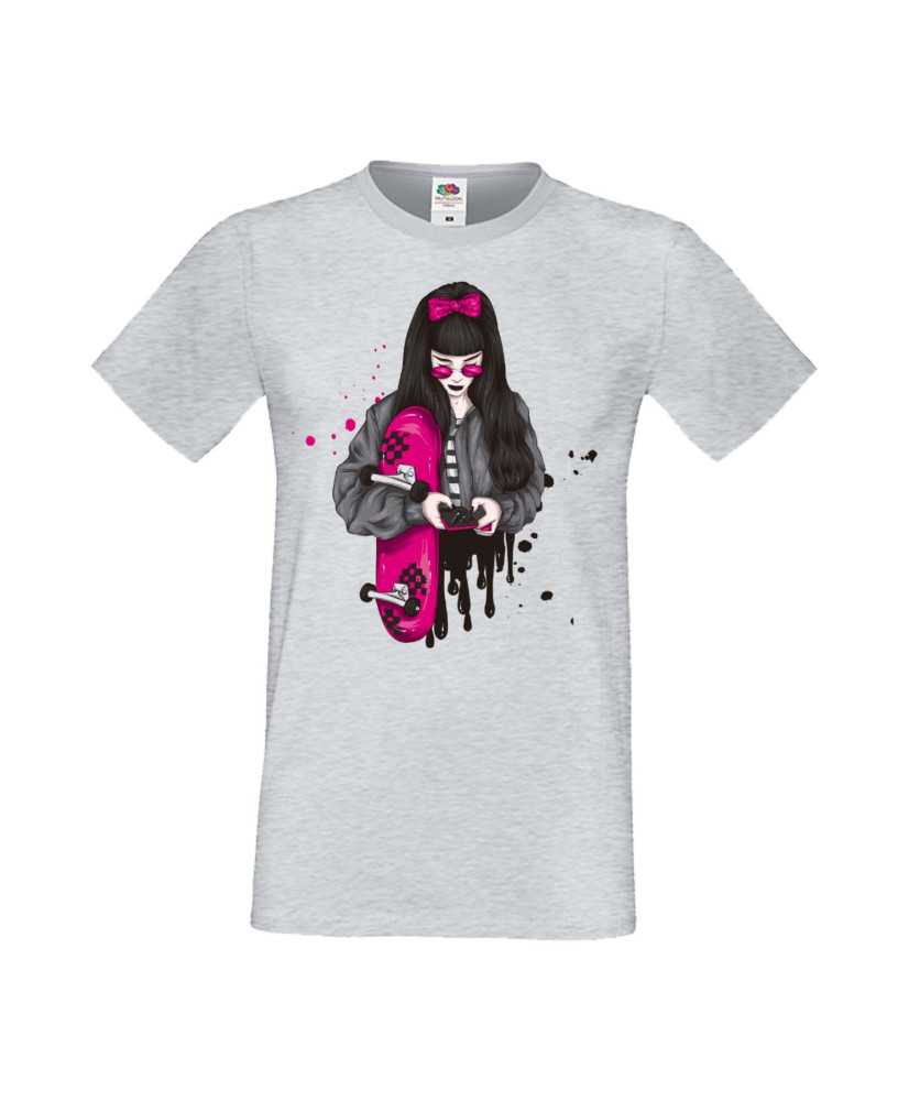 Мъжка Тениска Skateboard Scate Woman 2