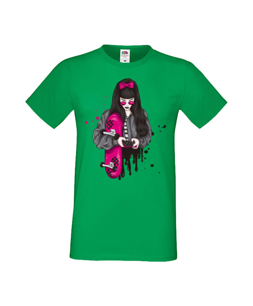 Мъжка Тениска Skateboard Scate Woman 2