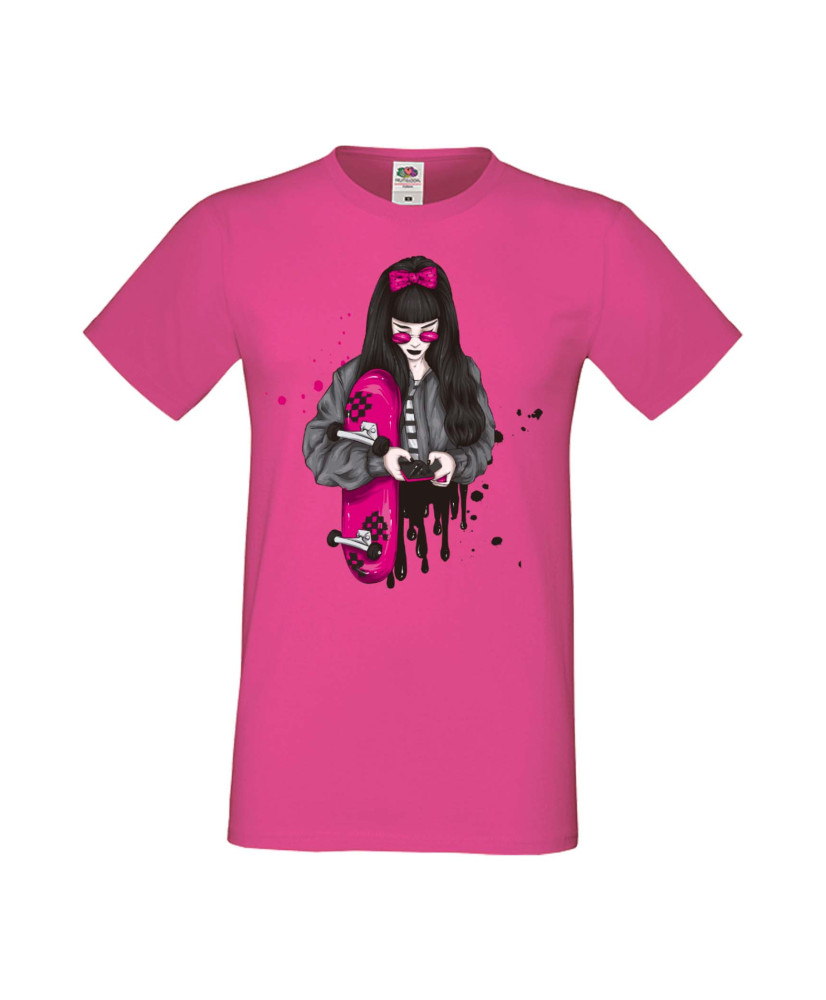 Мъжка Тениска Skateboard Scate Woman 2
