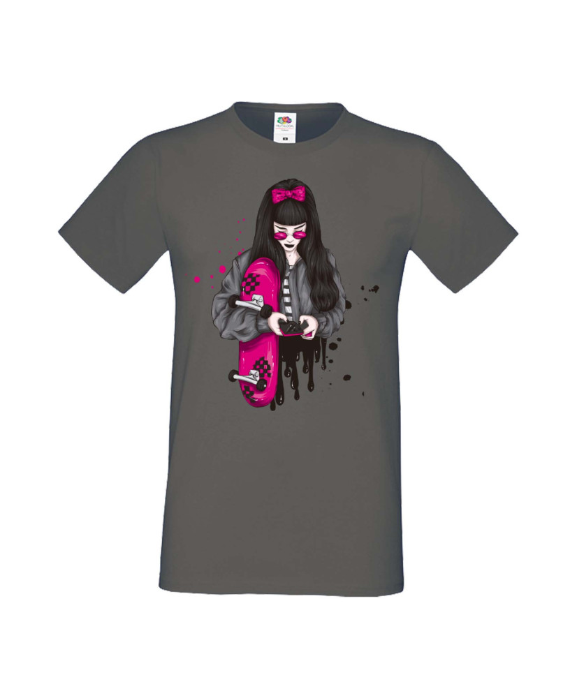 Мъжка Тениска Skateboard Scate Woman 2