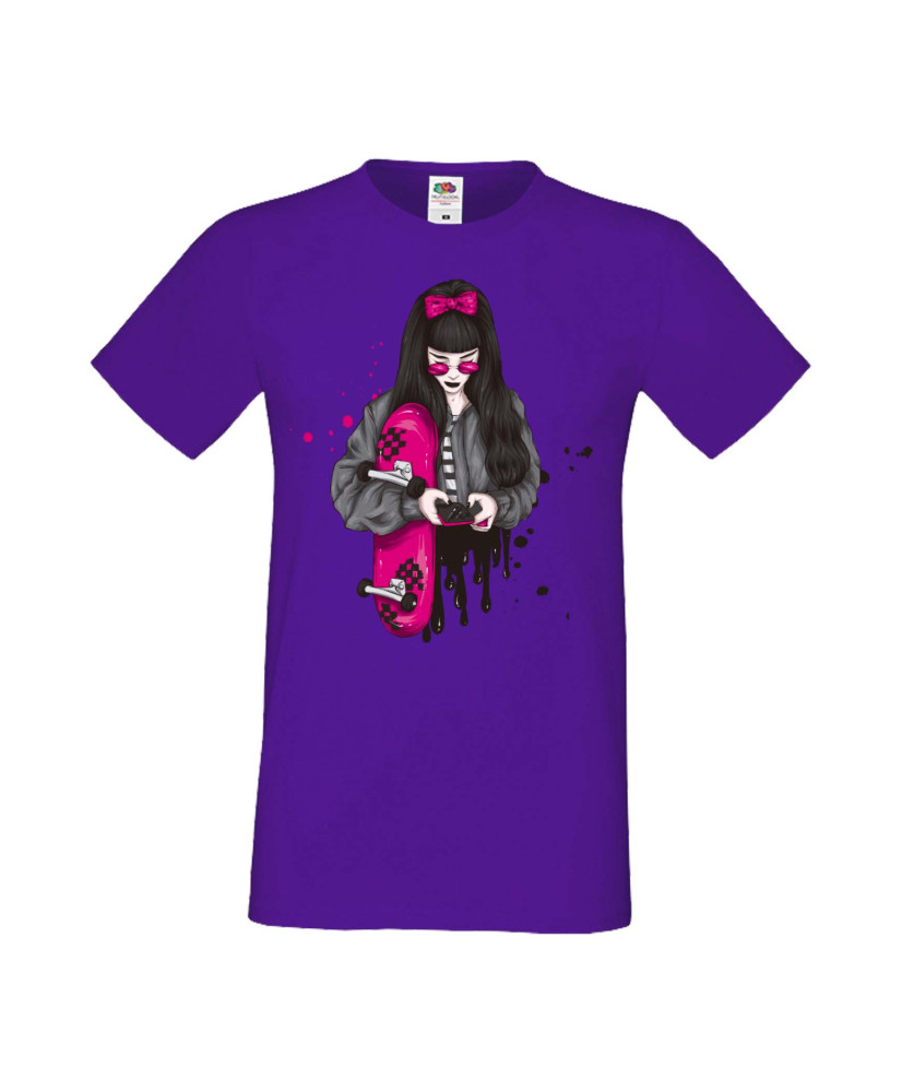 Мъжка Тениска Skateboard Scate Woman 2