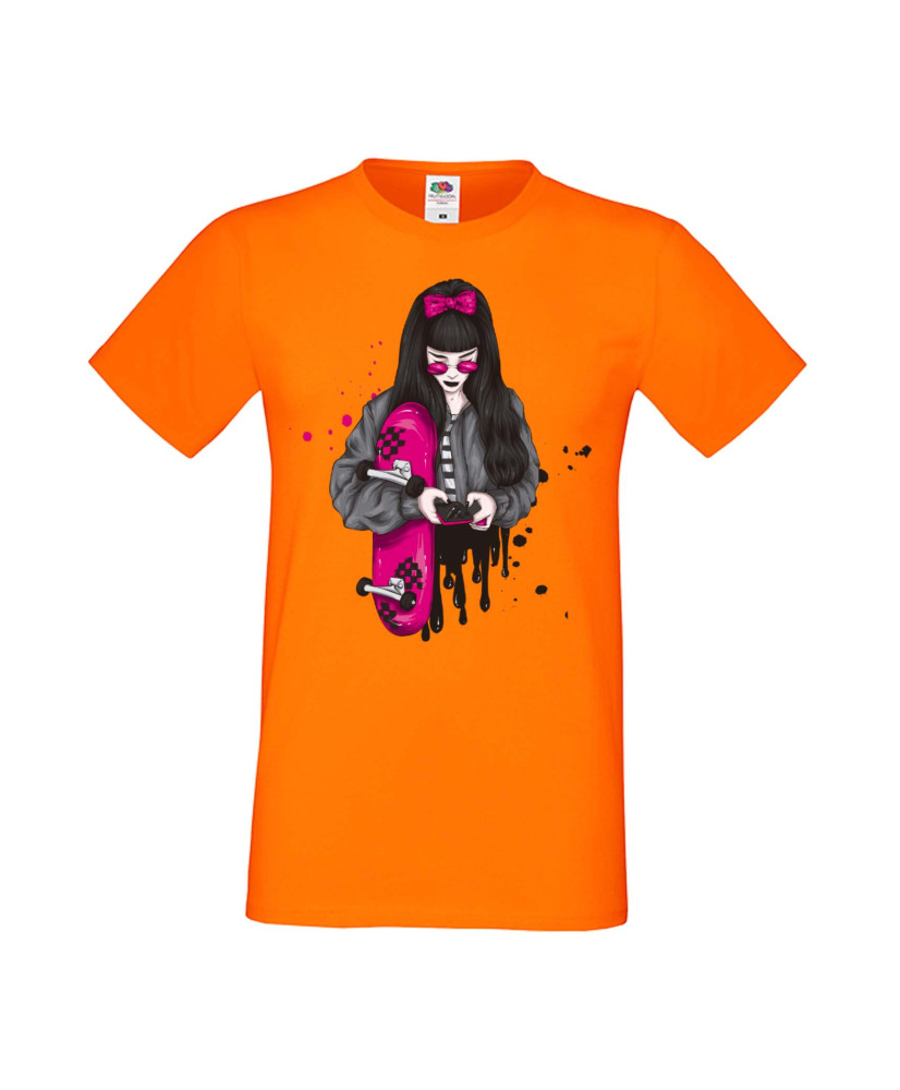 Мъжка Тениска Skateboard Scate Woman 2
