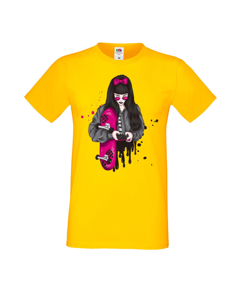 Мъжка Тениска Skateboard Scate Woman 2