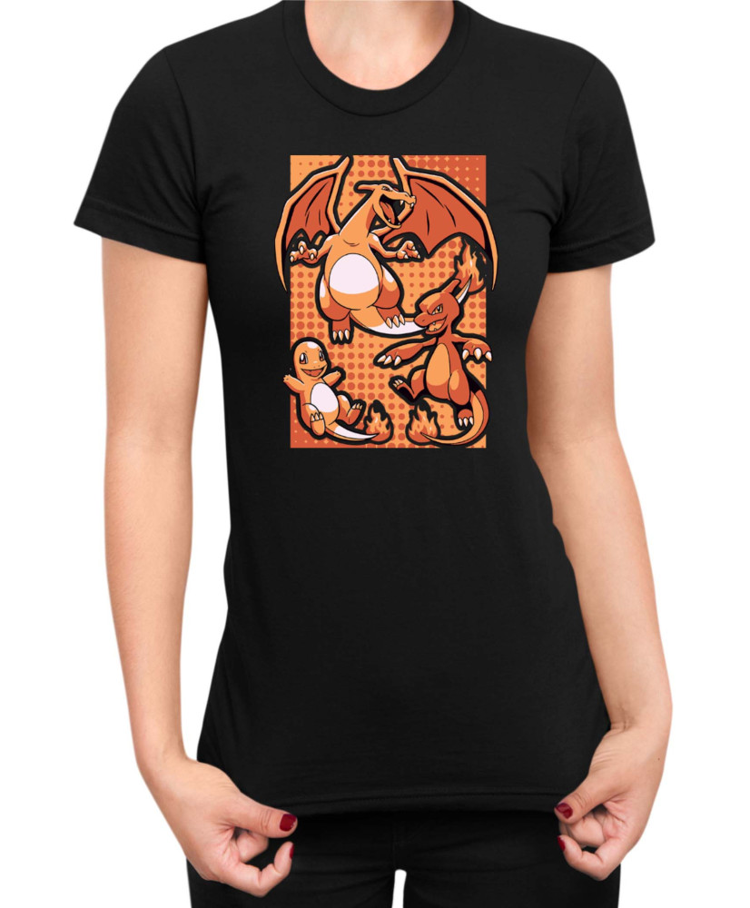 Дамска Тениска Japan Manga Anime Comics Pokemon Charizard 02
