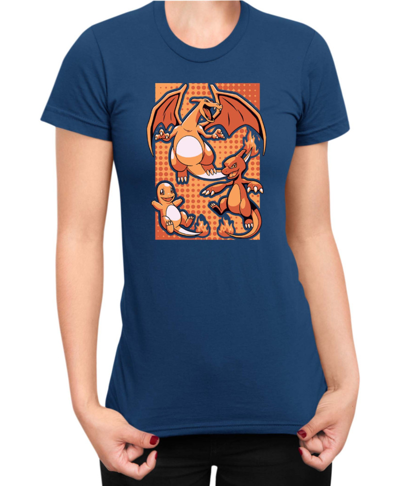 Дамска Тениска Japan Manga Anime Comics Pokemon Charizard 02