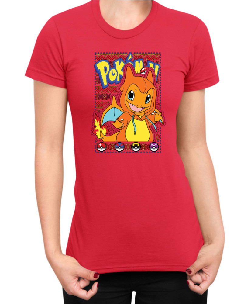 Дамска Тениска Japan Manga Anime Comics Pokemon Charmander 01