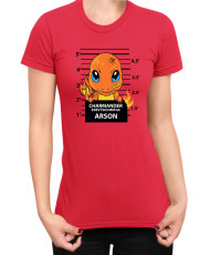 Дамска Тениска Japan Manga Anime Comics Pokemon Charmander Wanted