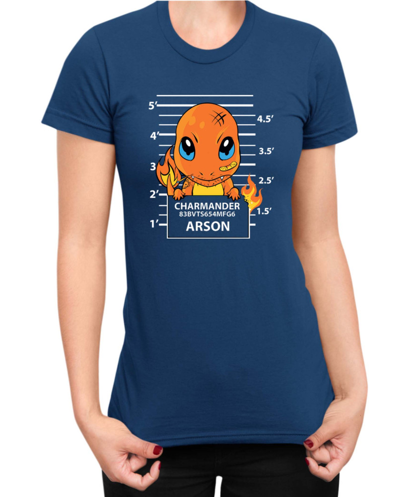 Дамска Тениска Japan Manga Anime Comics Pokemon Charmander Wanted Дамска Тениска Japan Manga Anime Comics Pokemon Charmander Wanted