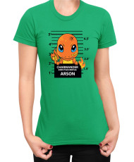 Дамска Тениска Japan Manga Anime Comics Pokemon Charmander Wanted