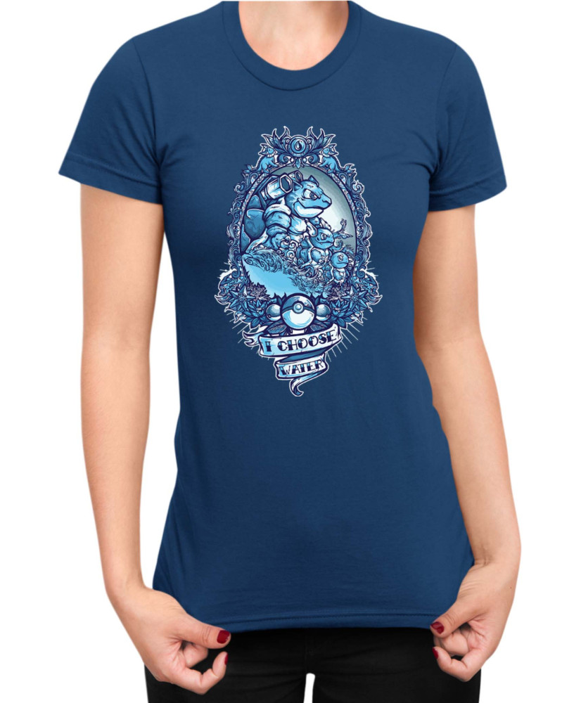 Дамска Тениска Japan Manga Anime Comics Pokemon I Choose Water