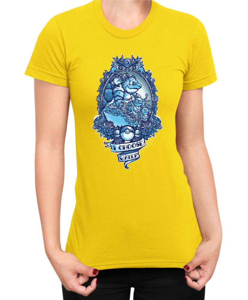 Дамска Тениска Japan Manga Anime Comics Pokemon I Choose Water