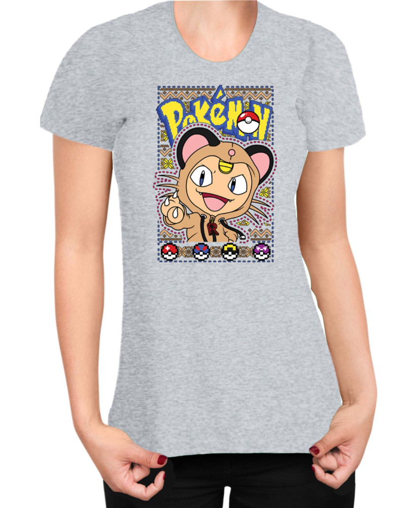 Дамска Тениска Japan Manga Anime Comics Pokemon Meowth
