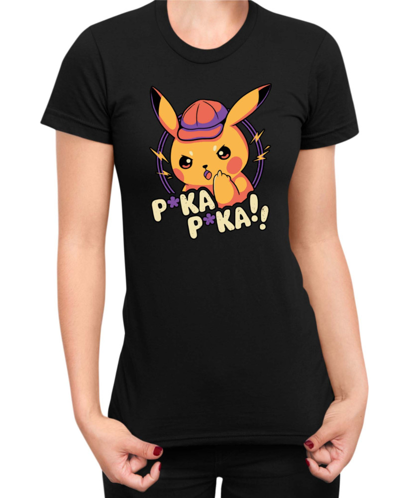 Дамска Тениска Japan Manga Anime Comics Pokemon Pika Pika