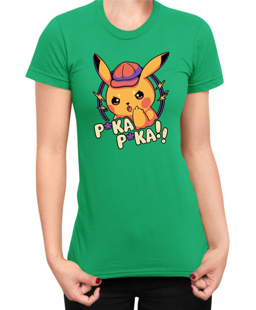 Дамска Тениска Japan Manga Anime Comics Pokemon Pika Pika