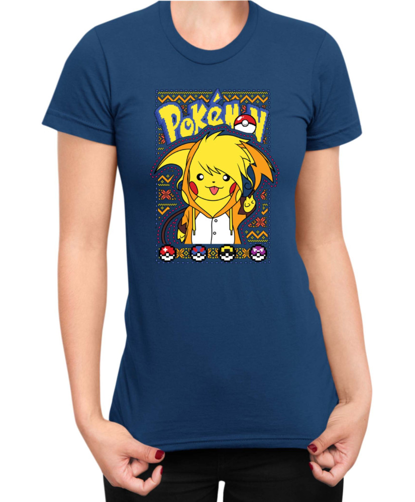 Дамска Тениска Japan Manga Anime Comics Pokemon Pikachu 03