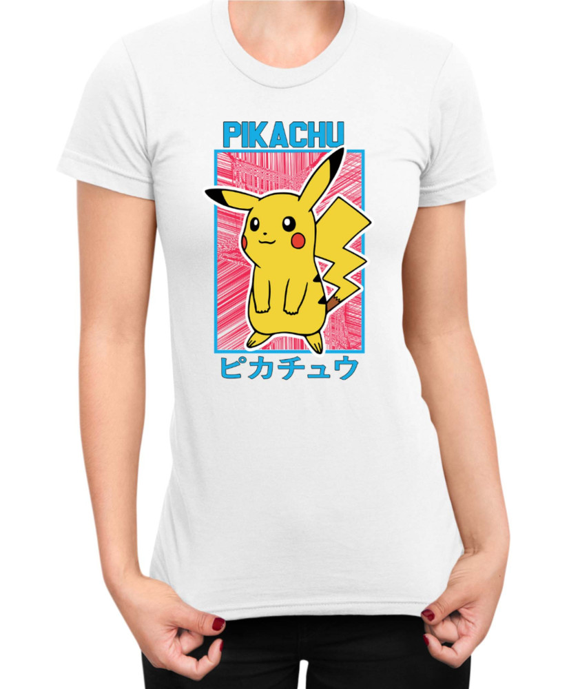 Дамска Тениска Japan Manga Anime Comics Pokemon Pikachu 04