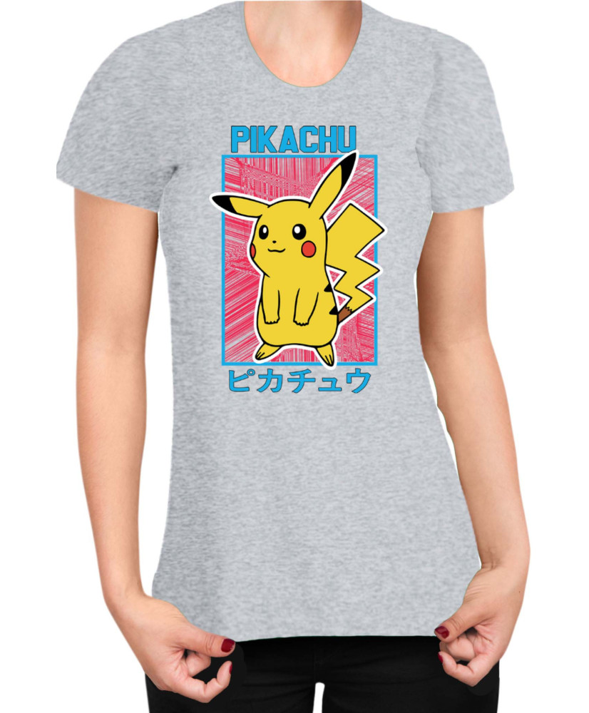 Дамска Тениска Japan Manga Anime Comics Pokemon Pikachu 04