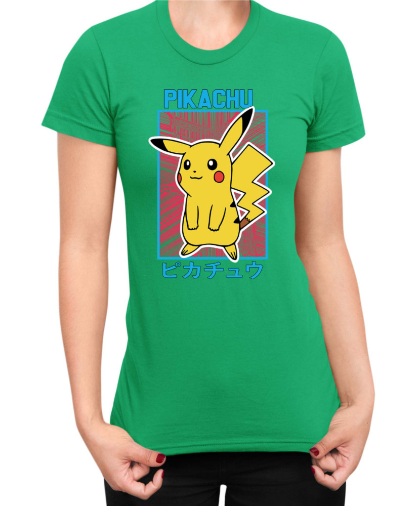 Дамска Тениска Japan Manga Anime Comics Pokemon Pikachu 04
