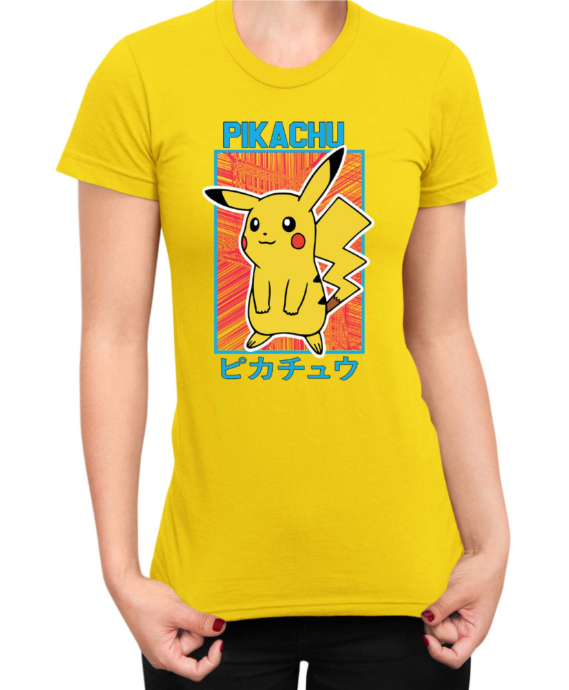 Дамска Тениска Japan Manga Anime Comics Pokemon Pikachu 04
