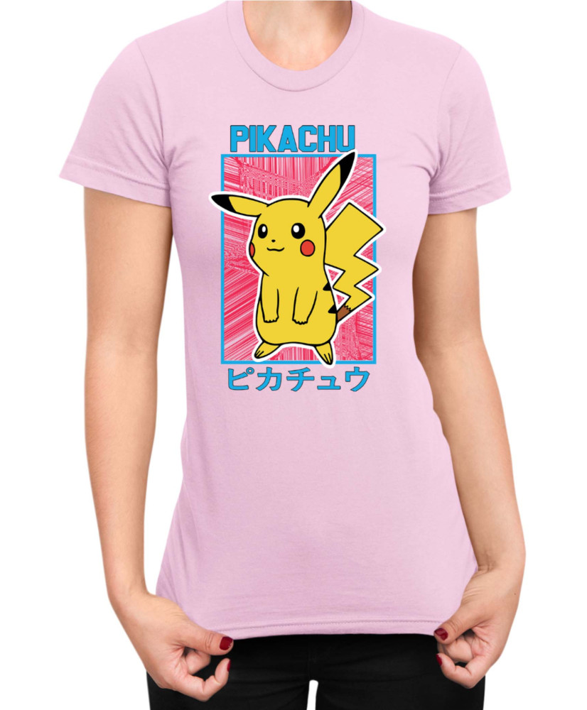 Дамска Тениска Japan Manga Anime Comics Pokemon Pikachu 04