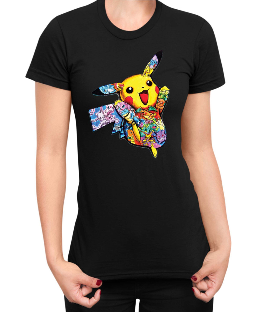 Дамска Тениска Japan Manga Anime Comics Pokemon Pikachu 05