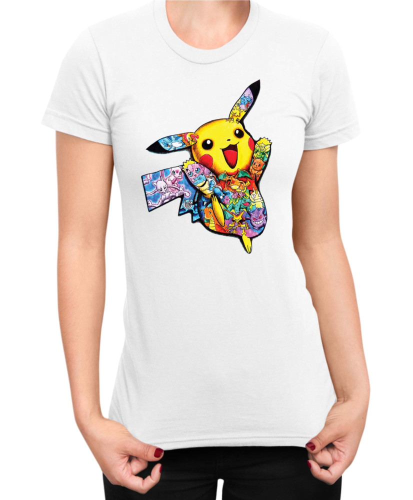 Дамска Тениска Japan Manga Anime Comics Pokemon Pikachu 05