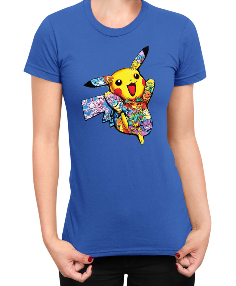 Дамска Тениска Japan Manga Anime Comics Pokemon Pikachu 05