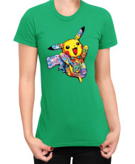 Дамска Тениска Japan Manga Anime Comics Pokemon Pikachu 05