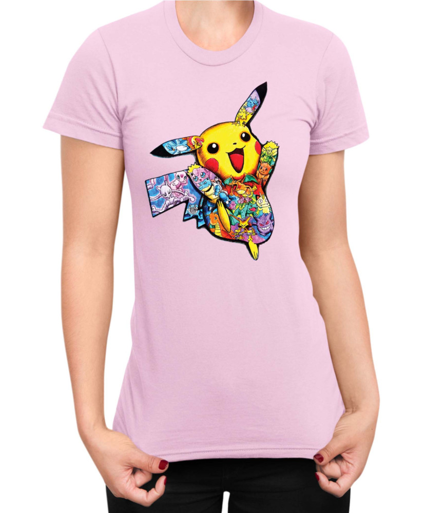 Дамска Тениска Japan Manga Anime Comics Pokemon Pikachu 05