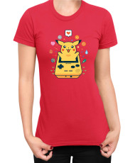 Дамска Тениска Japan Manga Anime Comics Pokemon Pikachu Gameboy