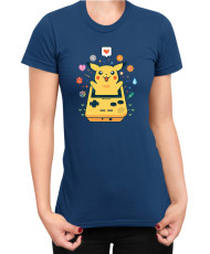 Дамска Тениска Japan Manga Anime Comics Pokemon Pikachu Gameboy