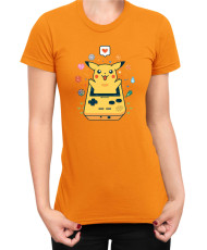 Дамска Тениска Japan Manga Anime Comics Pokemon Pikachu Gameboy
