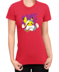 Дамска Тениска Japan Manga Anime Comics Pokemon Pikachu Halloween 02