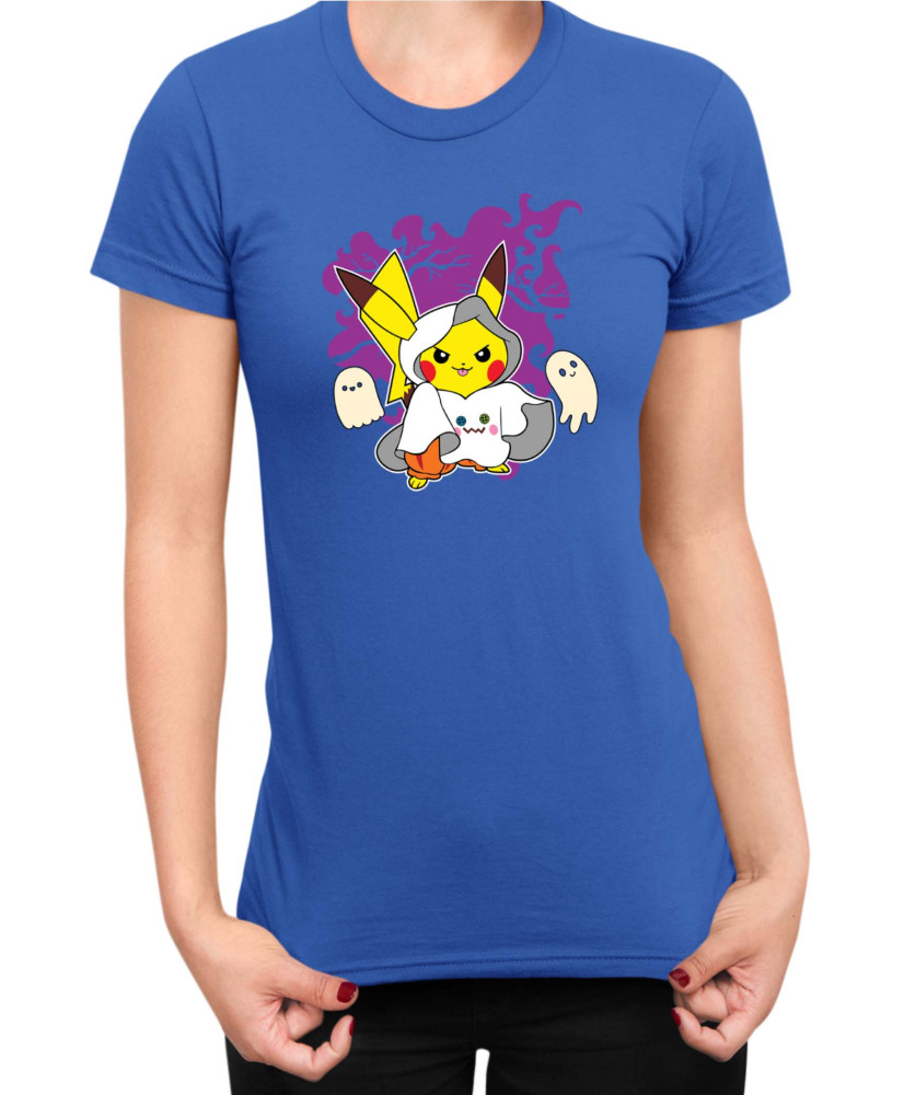 Дамска Тениска Japan Manga Anime Comics Pokemon Pikachu Halloween 02