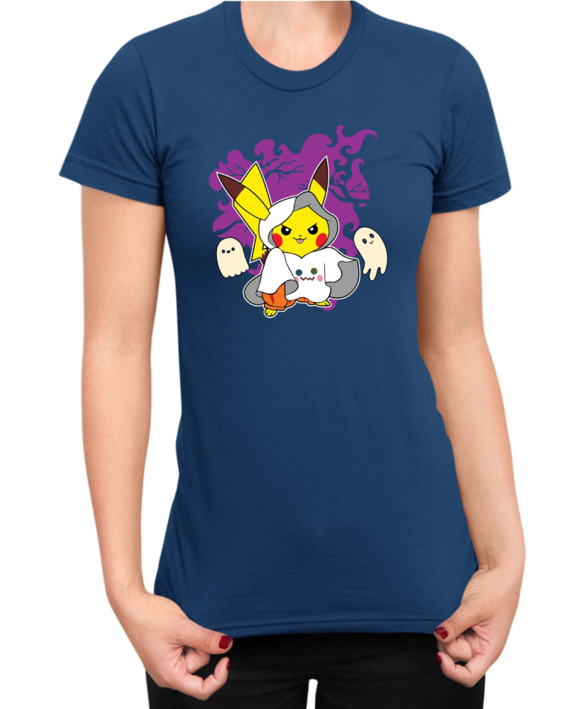 Дамска Тениска Japan Manga Anime Comics Pokemon Pikachu Halloween 02