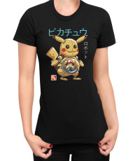 Дамска Тениска Japan Manga Anime Comics Pokemon Pikachu Robot