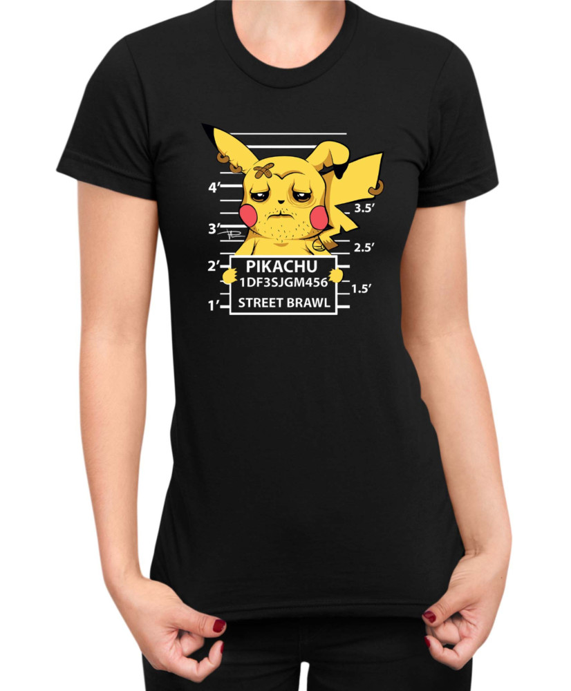 Дамска Тениска Japan Manga Anime Comics Pokemon Pikachu Wanted