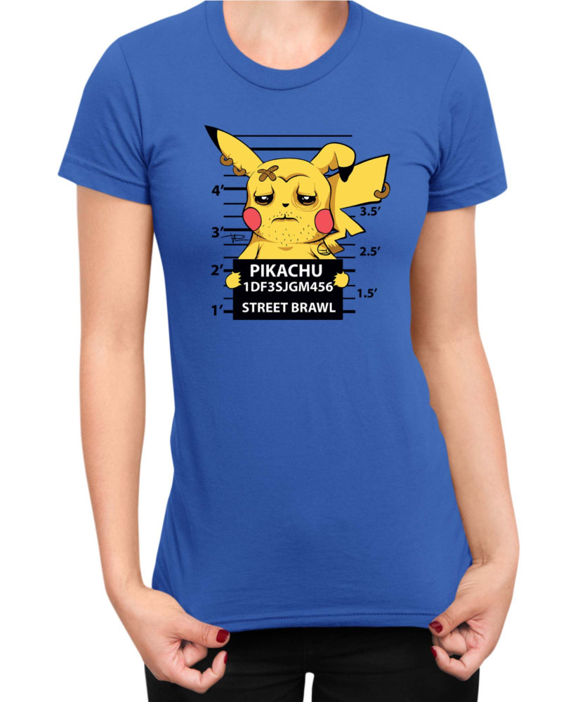 Дамска Тениска Japan Manga Anime Comics Pokemon Pikachu Wanted