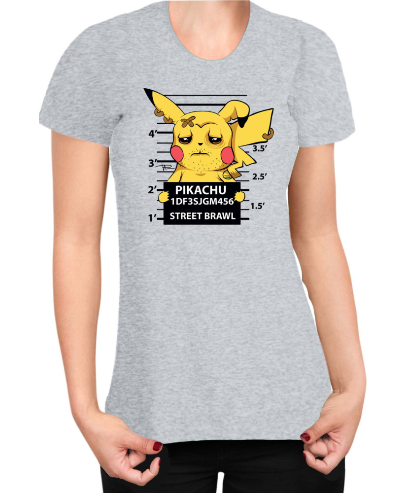 Дамска Тениска Japan Manga Anime Comics Pokemon Pikachu Wanted