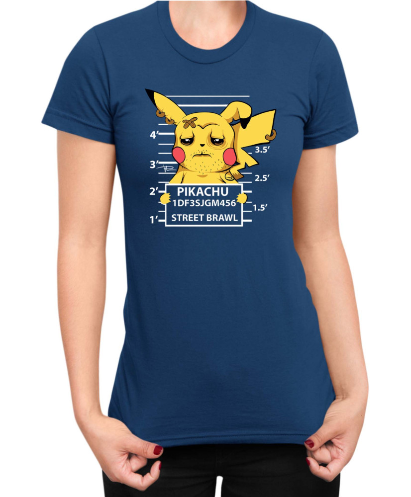 Дамска Тениска Japan Manga Anime Comics Pokemon Pikachu Wanted