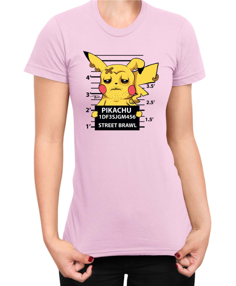 Дамска Тениска Japan Manga Anime Comics Pokemon Pikachu Wanted