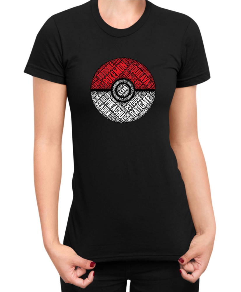 Дамска Тениска Japan Manga Anime Comics Pokemon Pokeball