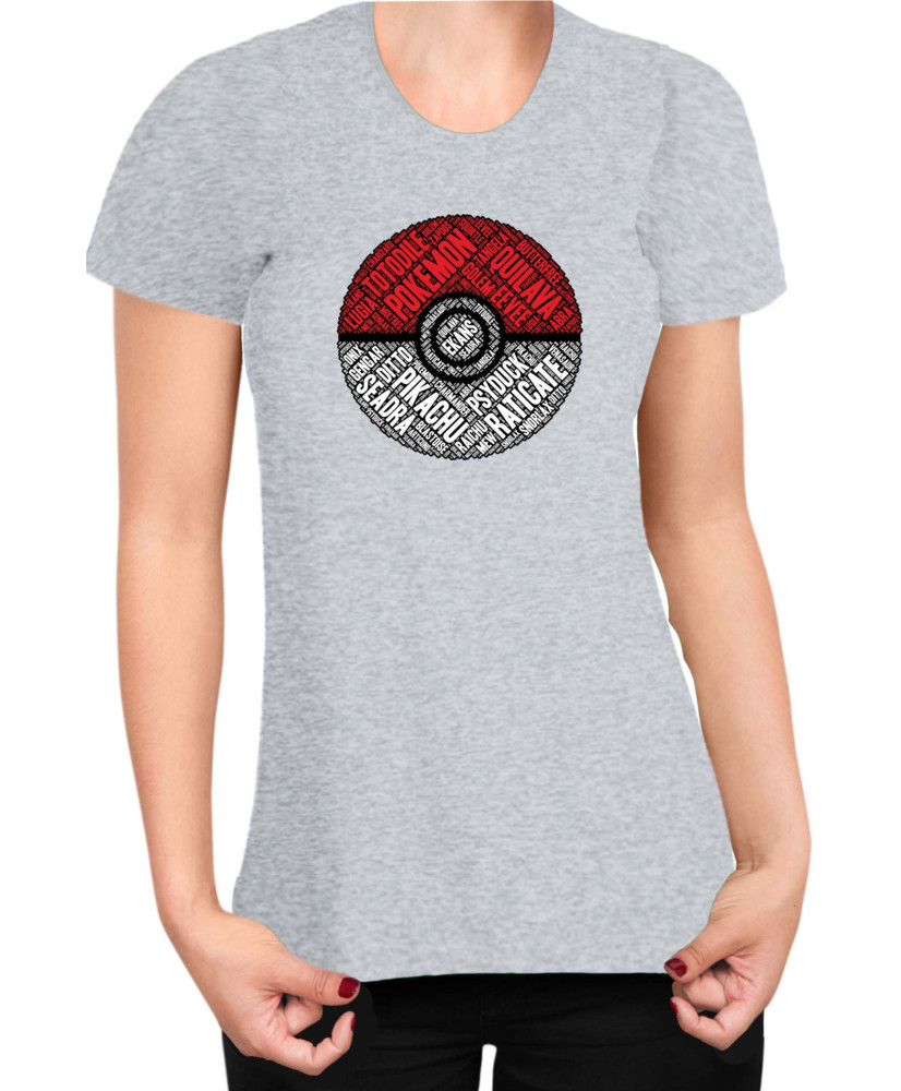 Дамска Тениска Japan Manga Anime Comics Pokemon Pokeball