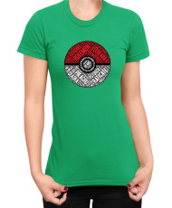 Дамска Тениска Japan Manga Anime Comics Pokemon Pokeball