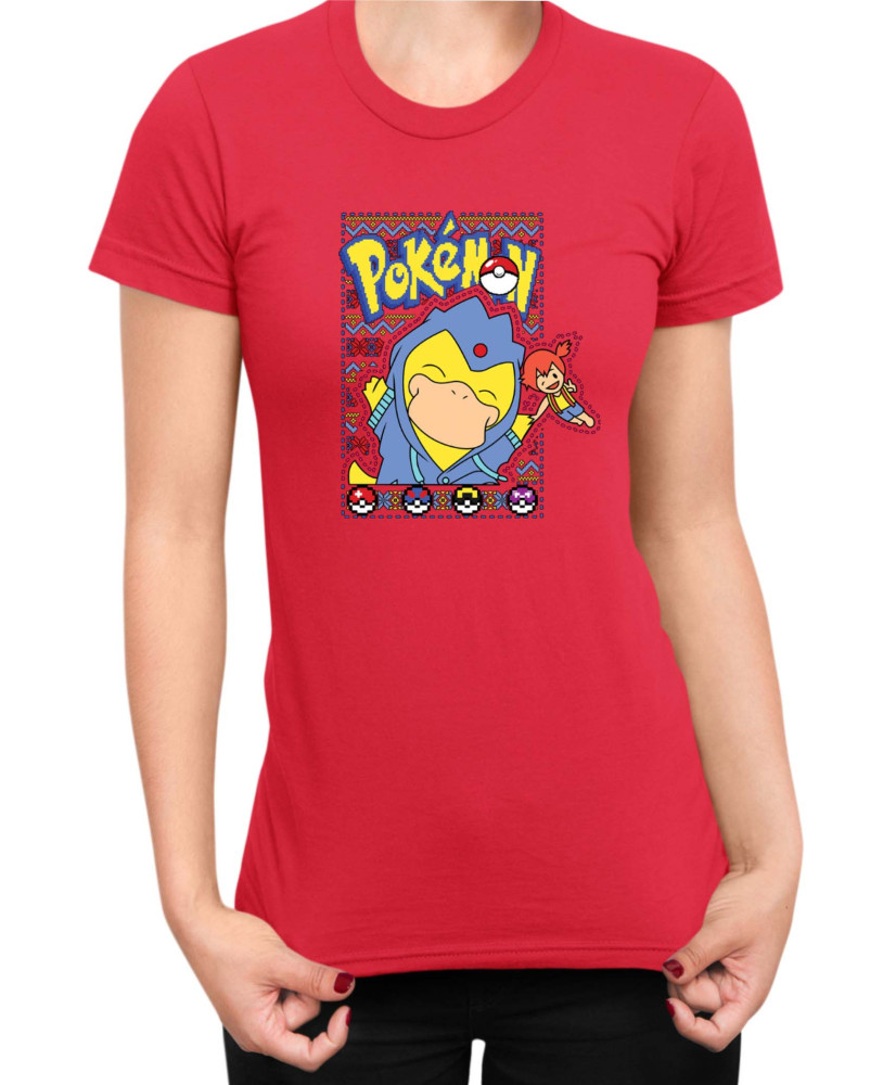 Дамска Тениска Japan Manga Anime Comics Pokemon Psyduck